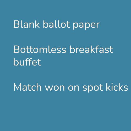 Blank ballot paper