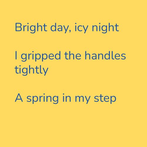 Bright day, icy night