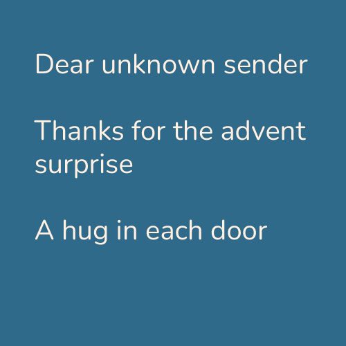 Dear unknown sender