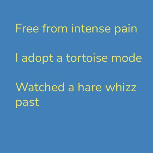 Free from intense pain