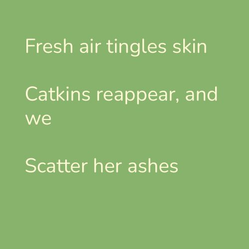 Fresh air tingles skin