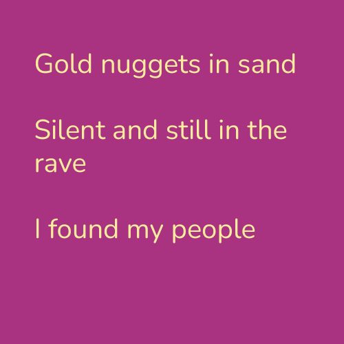 Gold nuggets in sand