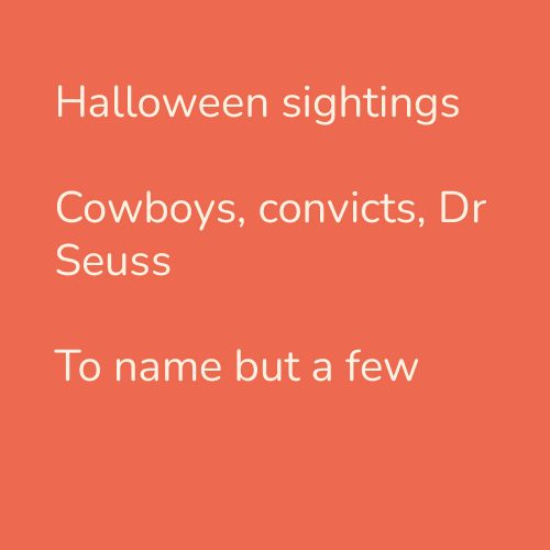 Halloween sightings