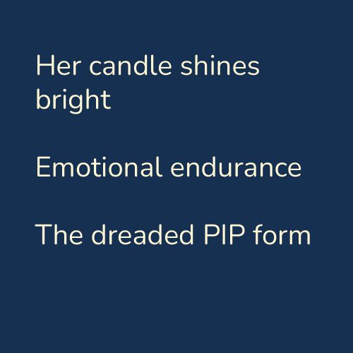 Her candle shines bright