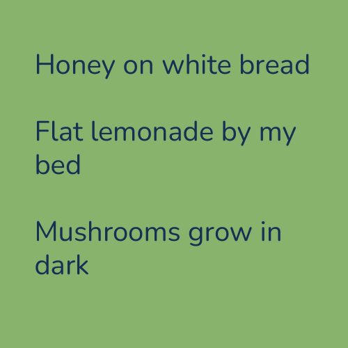 Honey on white bread