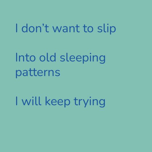 I don’t want to slip