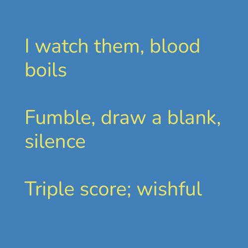I watch them, blood boils