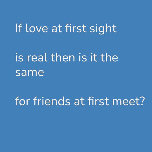 If love at first sight