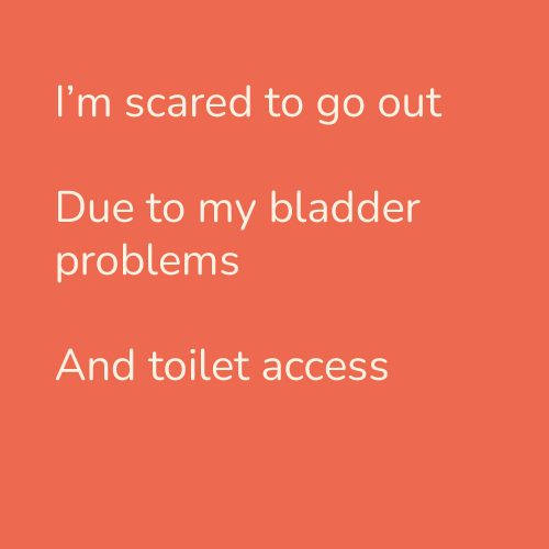 I’m scared to go out