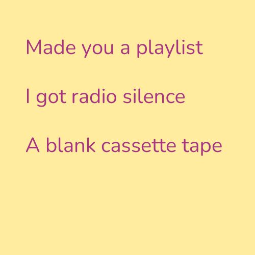 Made you a playlist