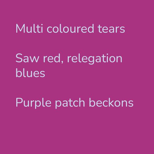 Multi coloured tears