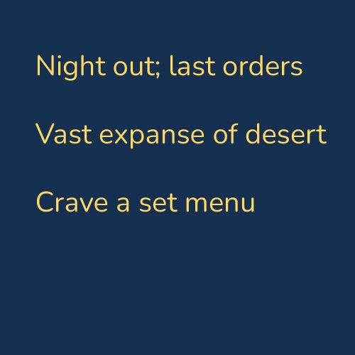 Night out;last orders