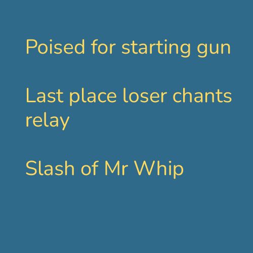 Poised for starting gun 2