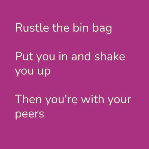 Rustle the bin bag