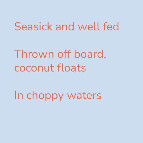 Seasick and well fed
