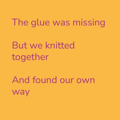 The glue was missing