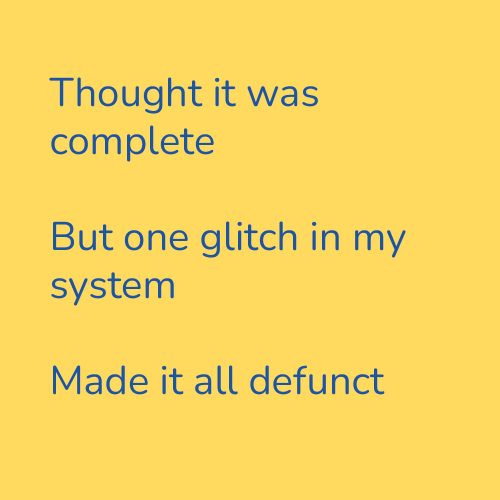 Thought it was complete