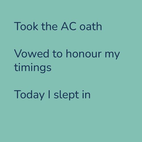Took the AC oath