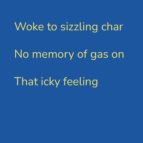Woke to sizzling char