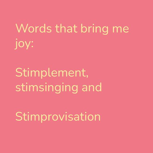 Words that bring me joy