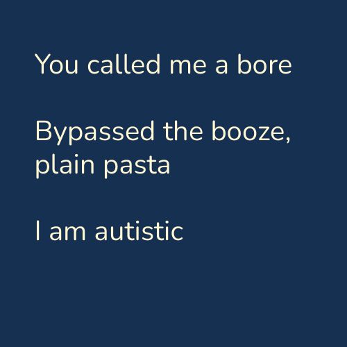 You called me a bore