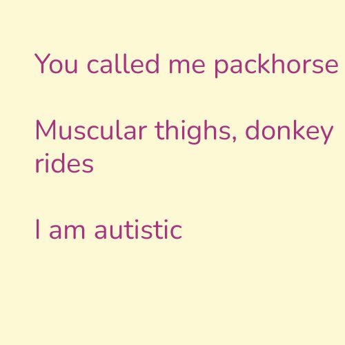 You called me packhorse