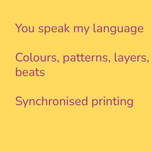 You speak my language